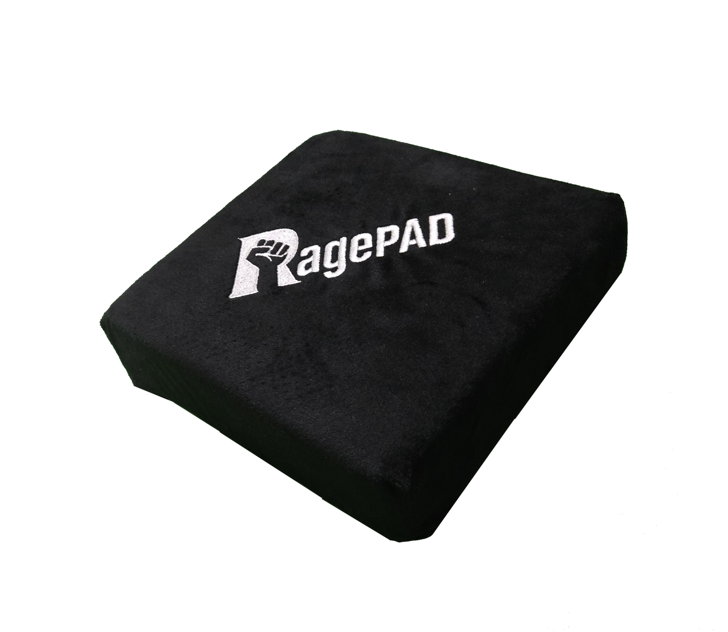 Black RagePAD stress relief pad with embroidered logo for gamers