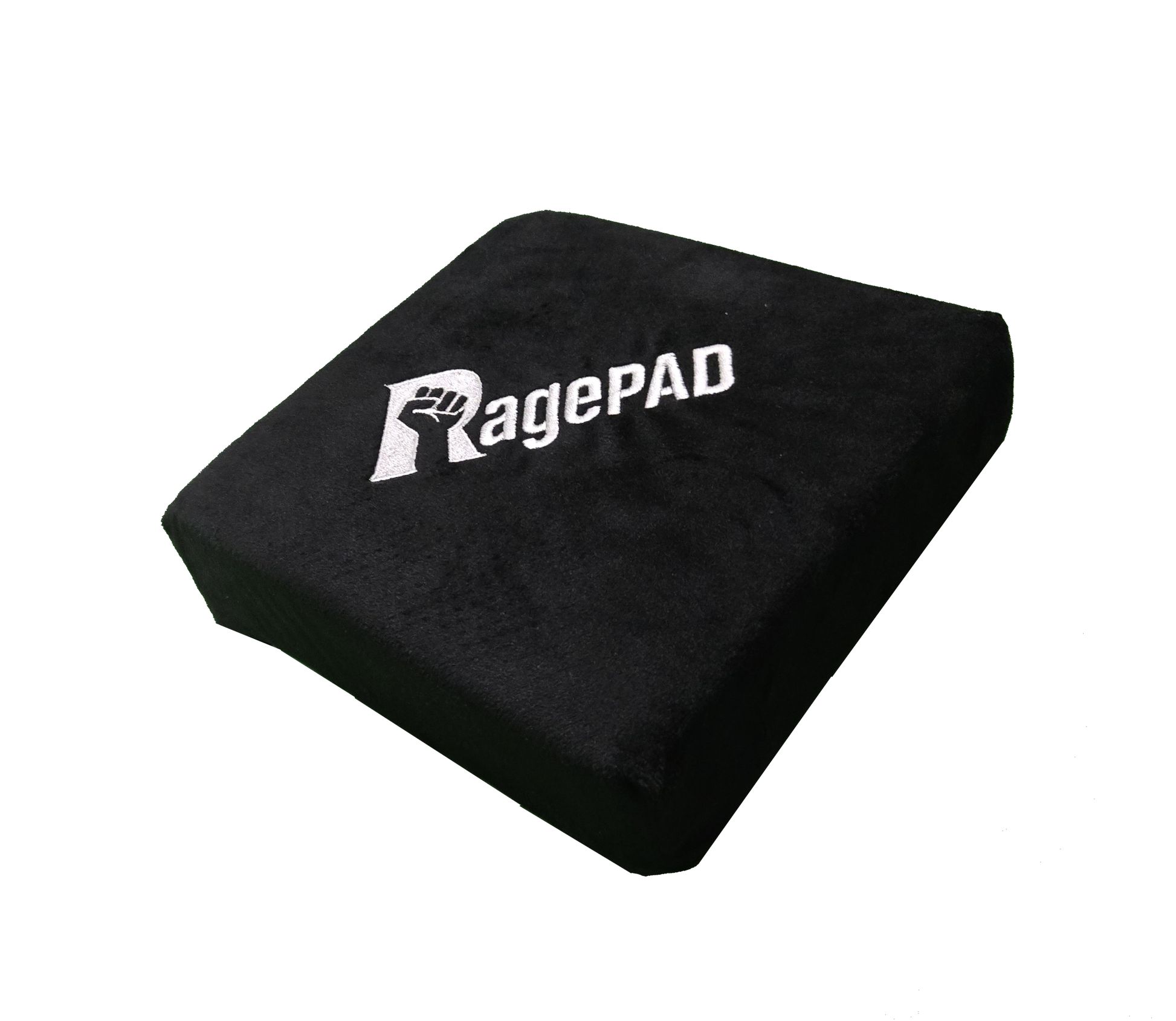 Black RagePAD stress relief pad with embroidered logo for gamers